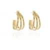 Women Cachet London Cachet Gabby Hoop Earrings Plated In