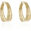 Women Cachet London Cachet Kala Hoop Earrings Plated In