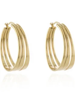 Women Cachet London Cachet Kala Hoop Earrings Plated In