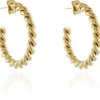 Women Cachet London Cachet Melia Hoop Earrings Plated In