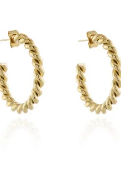 Women Cachet London Cachet Melia Hoop Earrings Plated In