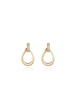 Women Cachet London Cachet Qiao Earrings 18Ct Plated