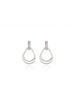 Women Cachet London Cachet Qiao Drop Earrings Platinum Plated
