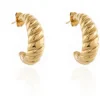 Women Cachet London Cachet Tetsu Hoop Earrings Plated In