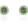 Women Cachet London Chickle Stud Earrings Fern Platinum