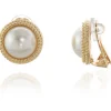Women Cachet London Elan Clip-On Earrings 18Ct Plated