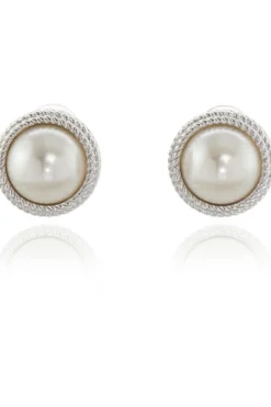 Women Cachet London Elan Clip-On Earrings Platinum Plated