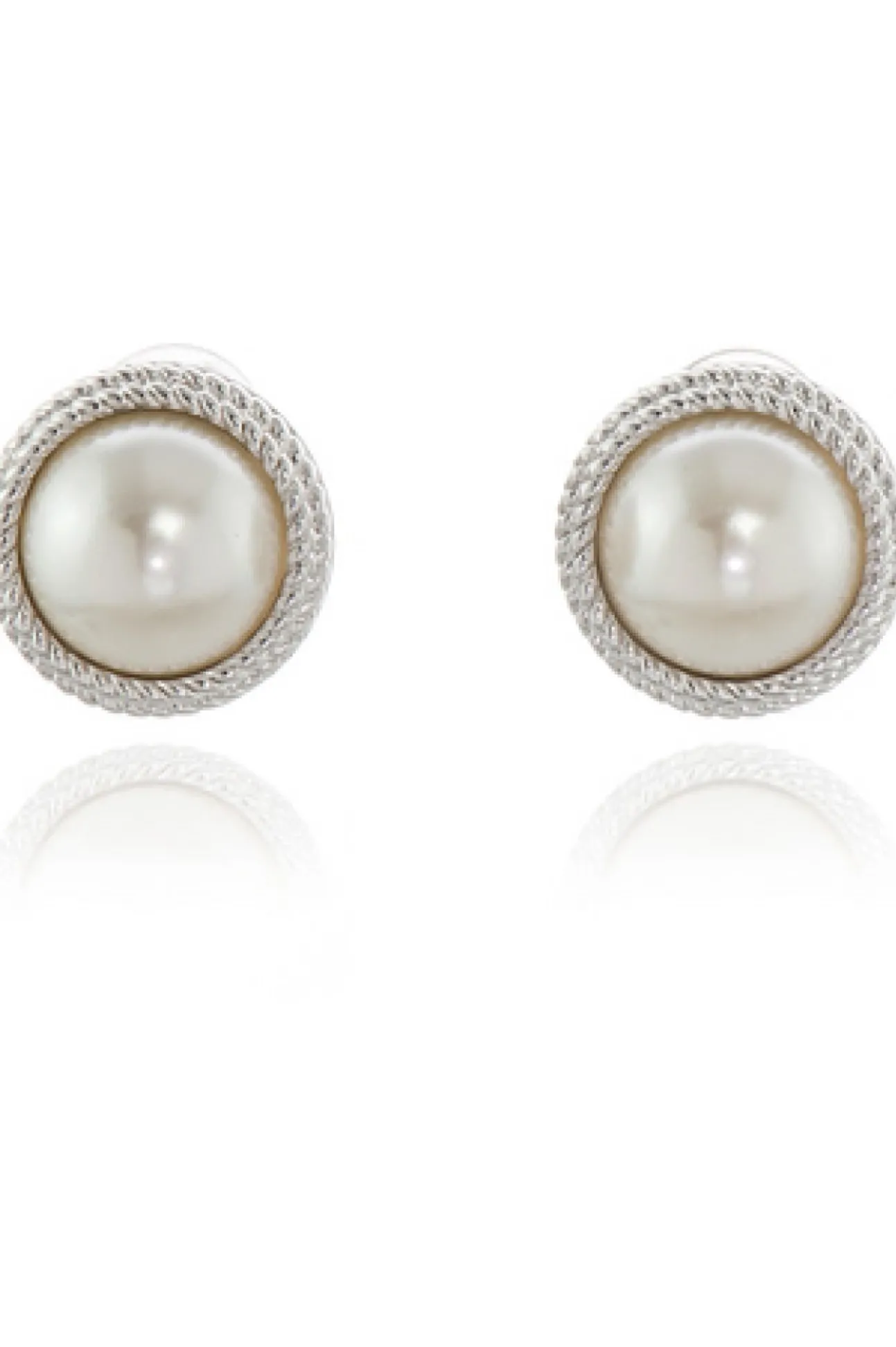 Women Cachet London Elan Clip-On Earrings Platinum Plated