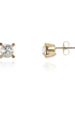 Women Cachet London Laine 6Mm Stud Earrings 18Ct Gold Plated