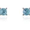 Women Cachet London Laine 6Mm Stud Earring Aquamarine Platinum