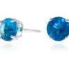 Women Cachet London Lana 8Mm Earrings Cz Platinum Plated