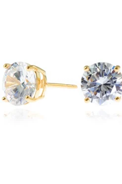 Women Cachet London Lana 8Mm Earrings 18Ct Gold Plated