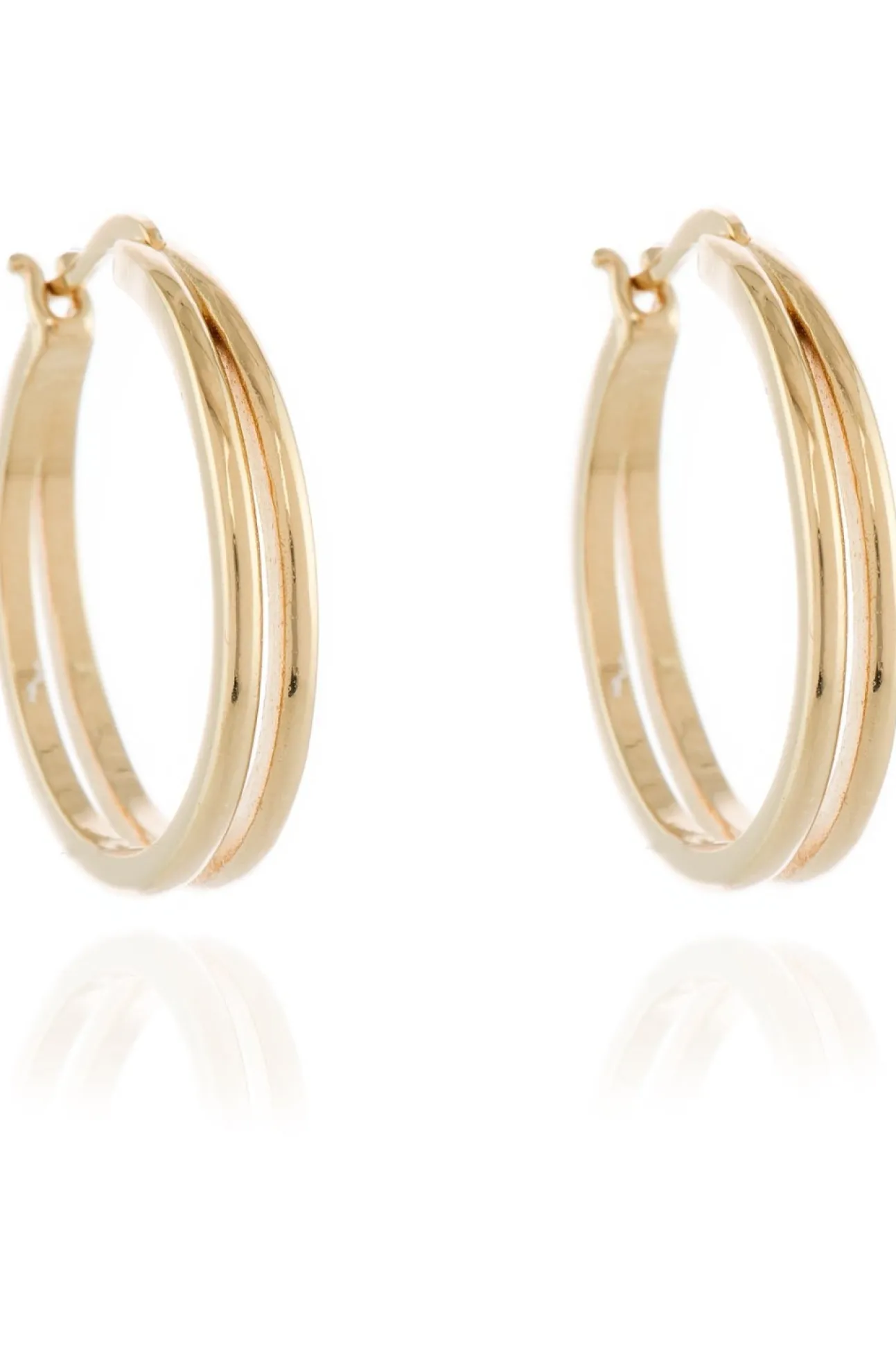 Women Cachet London Lana 25Mm Hoop Earrings 18Ct Plated