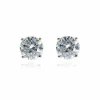 Women Cachet London Lana 8Mm Sterling Earrings Clear Cz