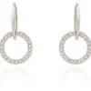 Women Cachet London Lara Drop Earrings Platinum Plated