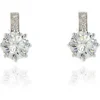 Women Cachet London Lark Cz Earrings Platinum Plated