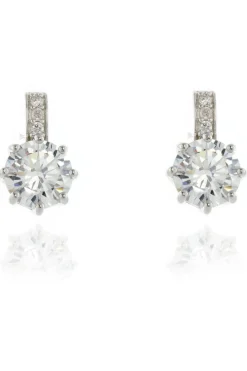 Women Cachet London Lark Cz Earrings Platinum Plated