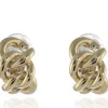 Women Cachet London Link Clip-On Earrings 18Ct Plated