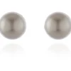 Women Cachet London Mac 8 Earrings Platinum Pearl