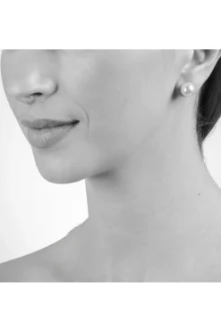 Women Cachet London Mac 10 Earrings Platinum Pearl