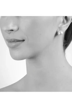 Women Cachet London Mac 12 Earrings Platinum Pearl