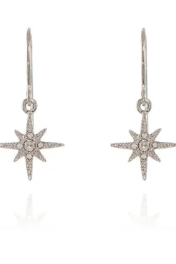 Women Cachet London North Star Earrings Platinum Plated
