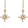Women Cachet London North Star Earrings 18Ct Plated