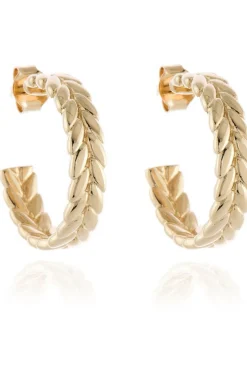 Women Cachet London Oletta 18Mm Hoop Earrings 18Ct Plated