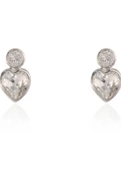 Women Cachet London Posy Simple Earrings Platinum Plated