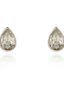 Women Cachet London Ran Earrings Clear Crystal Platinum Plated