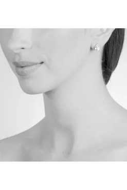 Women Cachet London Ran Earrings Fern Crystal Platinum