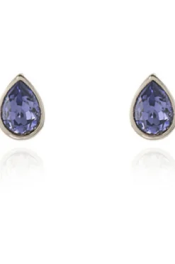 Women Cachet London Ran Earrings Tanzanite Crystal Platinum Plated