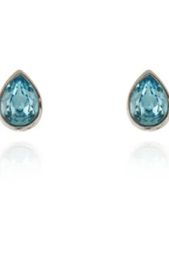 Women Cachet London Ran Earrings Aquamarine Crystal Platinum