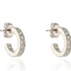 Women Cachet London Saga 12Mm Hoop Earrings Platinum Plated