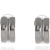 Women Cachet London Suzy Polished Clip-On Earrings Platinum Plated