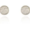 Women Cachet London Thisbe Earrings Clear Crystal Platinum Plated