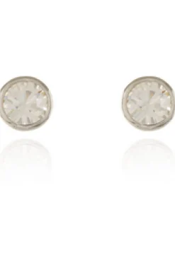 Women Cachet London Thisbe Earrings Clear Crystal Platinum Plated
