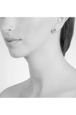 Women Cachet London Thisbe Earrings Clear Crystal Platinum Plated