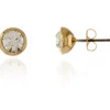 Women Cachet London Thisbe Earrings Clear Crystal 18Ct Gold Plated