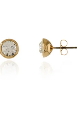 Women Cachet London Thisbe Earrings Clear Crystal 18Ct Gold Plated