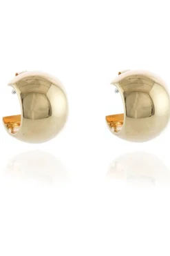 Women Cachet London Willow 15Mm Hoop Earrings 18Ct Plated