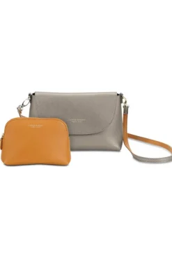 Women Campo Marzio Emma Crossbody Bag With Pouch - Graphite Grey