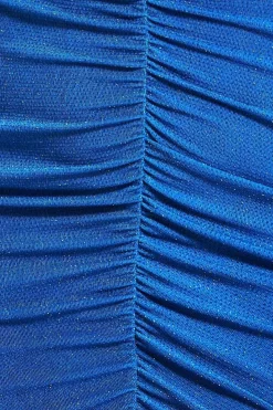 Women City Goddess Cut Out Long Sleeve Bodycon Mini - Royal Blue