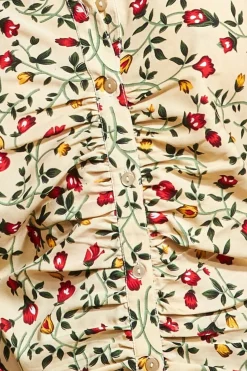Women City Goddess Floral Print Shirt