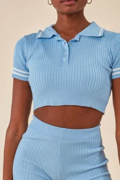 Women Cosmochic Crop Top & Short Loungewear Set