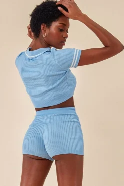 Women Cosmochic Crop Top & Short Loungewear Set