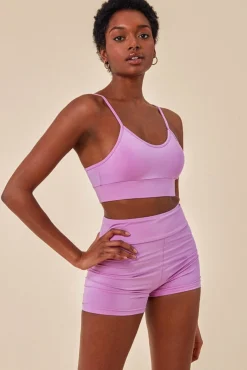Women Cosmochic Cropped Bralette & Cycle Short Set