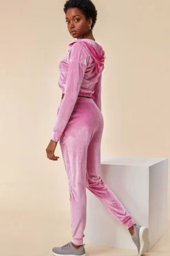 Women Cosmochic Cuffed Ankle Velour Tracksuit