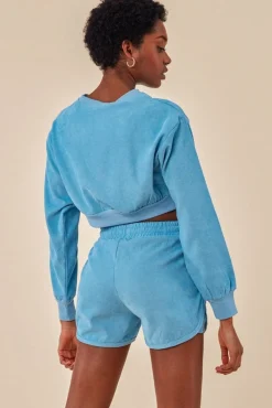 Women Cosmochic Oversized Cropped Jumper & Short Set