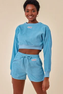 Women Cosmochic Oversized Cropped Jumper & Short Set